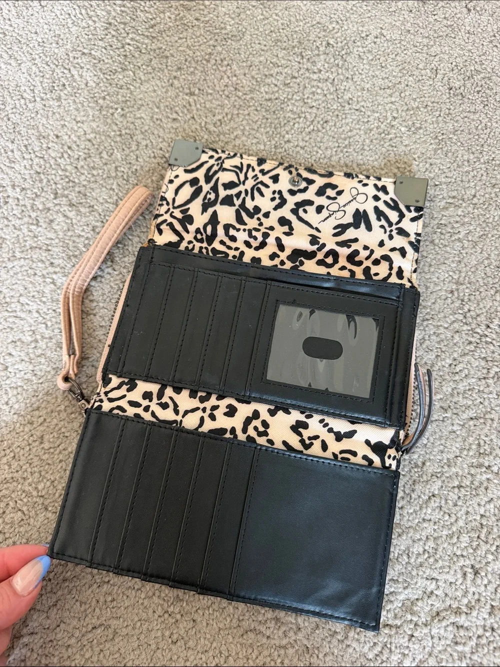 Jessica Simpson Blush Pink Wristlet Clutch